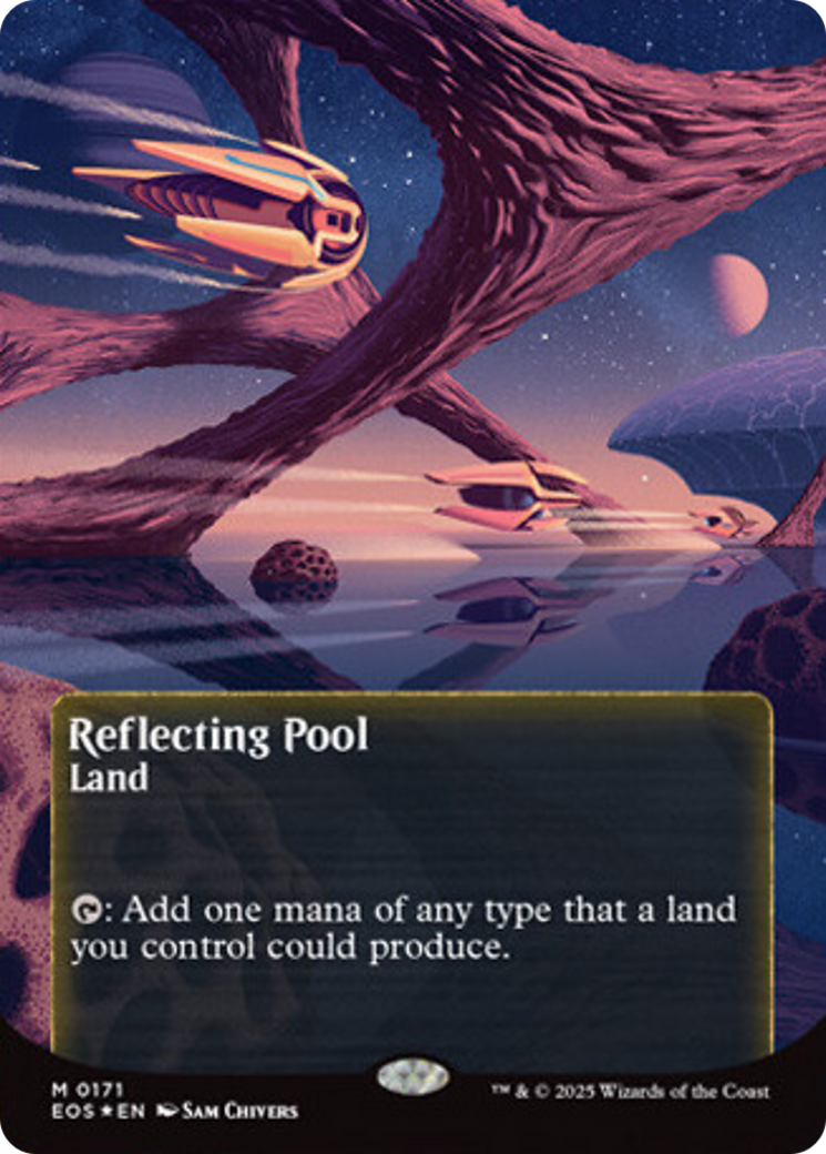 Reflecting Pool (0171) (Borderless) (Galaxy Foil) [Edge of Eternities: Stellar Sights] | Anubis Games and Hobby