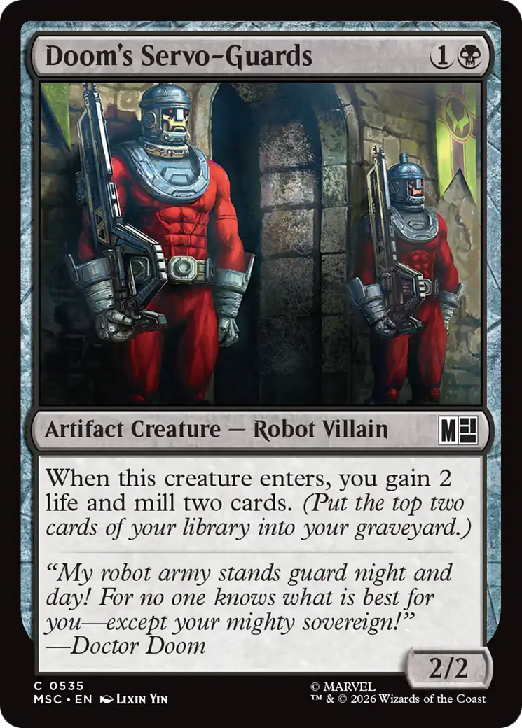 Doom's Servo-Guards [Marvel Super Heroes Commander] | Anubis Games and Hobby