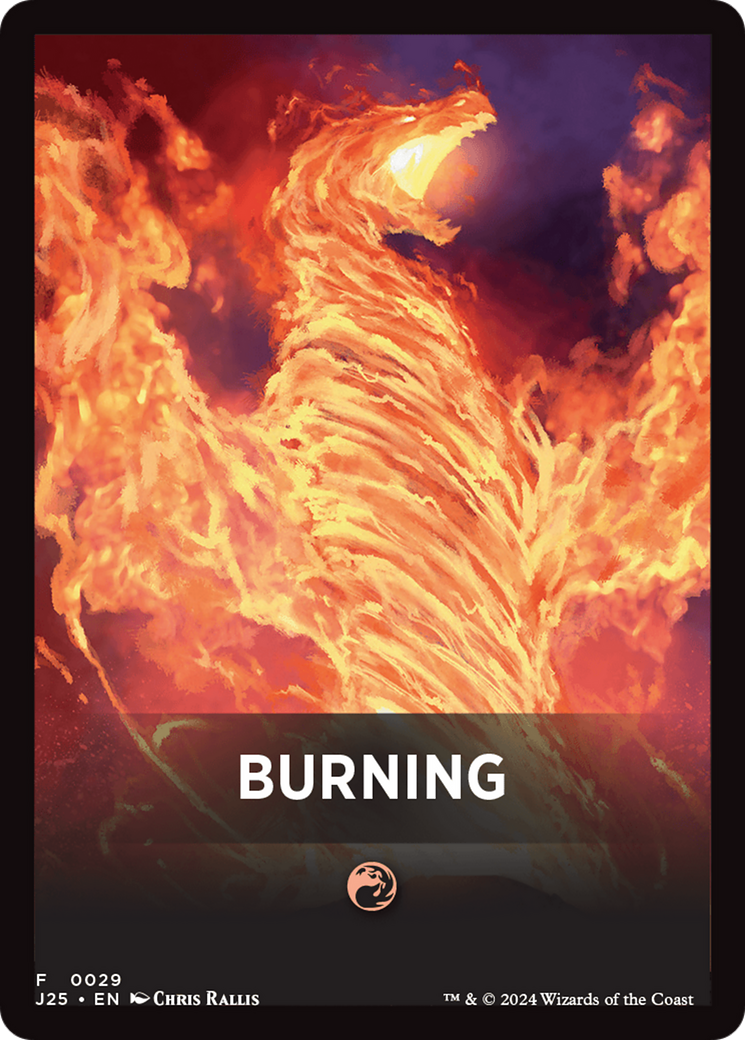 Burning Theme Card [Foundations Jumpstart Front Cards] | Anubis Games and Hobby