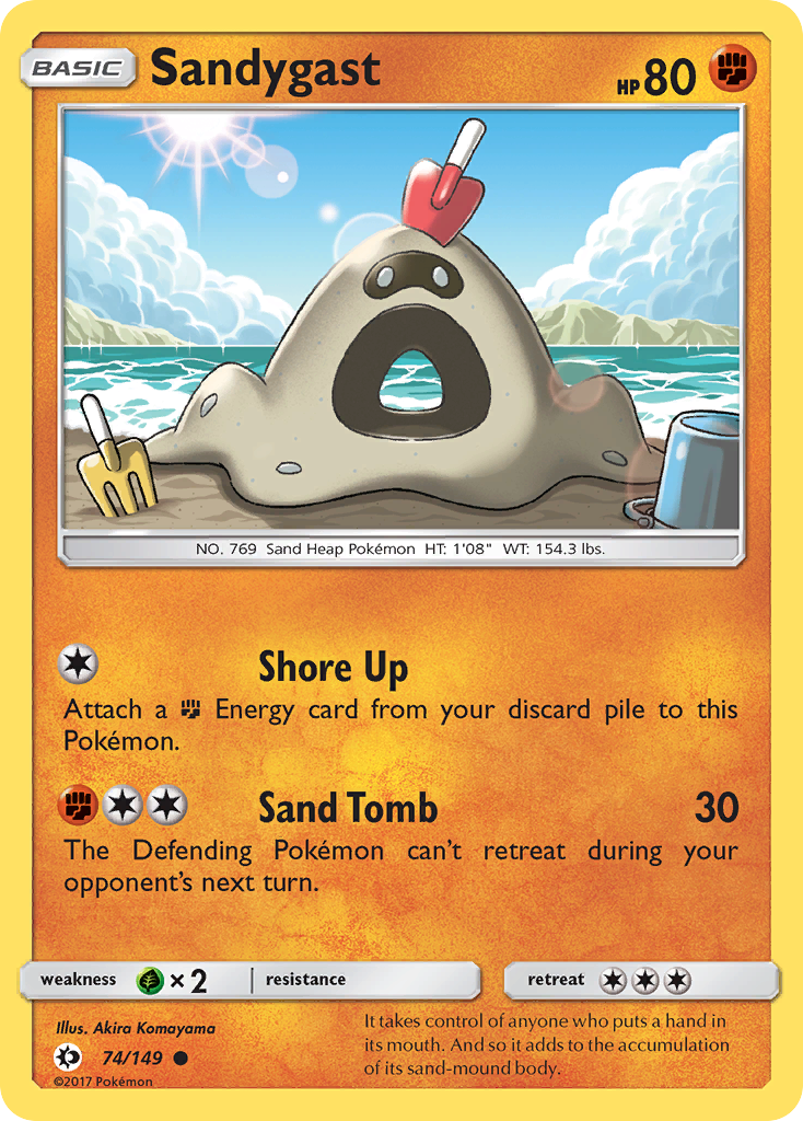 Sandygast (74/149) [Sun & Moon: Base Set] | Anubis Games and Hobby
