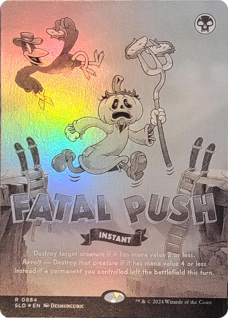 Fatal Push (0884) (Black & White Foil) [Secret Lair Drop Series] | Anubis Games and Hobby
