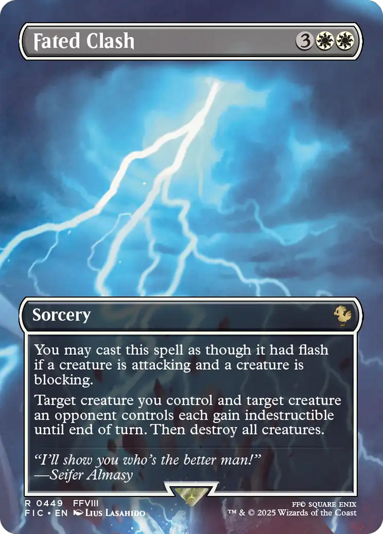 Fated Clash (Borderless) [FINAL FANTASY Commander] | Anubis Games and Hobby