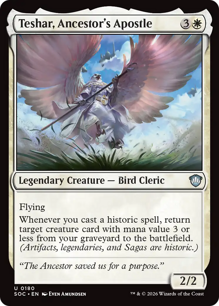 Teshar, Ancestor's Apostle [Secrets of Strixhaven Commander] | Anubis Games and Hobby