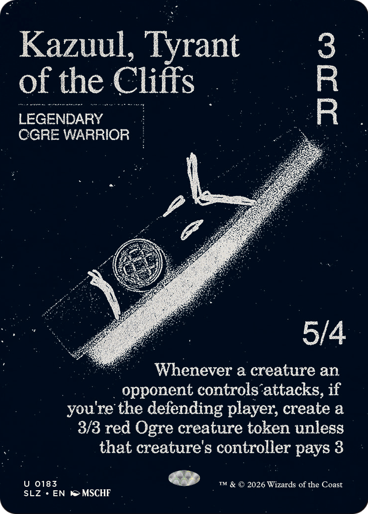 Kazuul, Tyrant of the Cliffs (0183) [Secret Lair x MSCHF: The Zeta Set] | Anubis Games and Hobby
