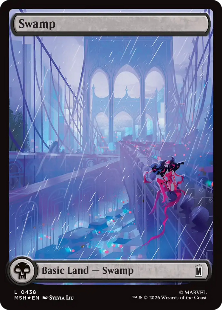 Swamp (0438) (Surge Foil) [Marvel Super Heroes] | Anubis Games and Hobby