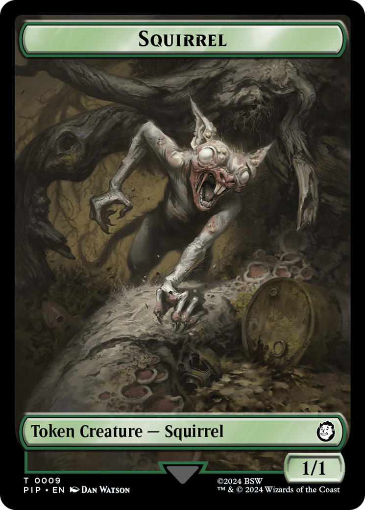 Food (013) // Squirrel Double-Sided Token [Fallout Tokens] | Anubis Games and Hobby