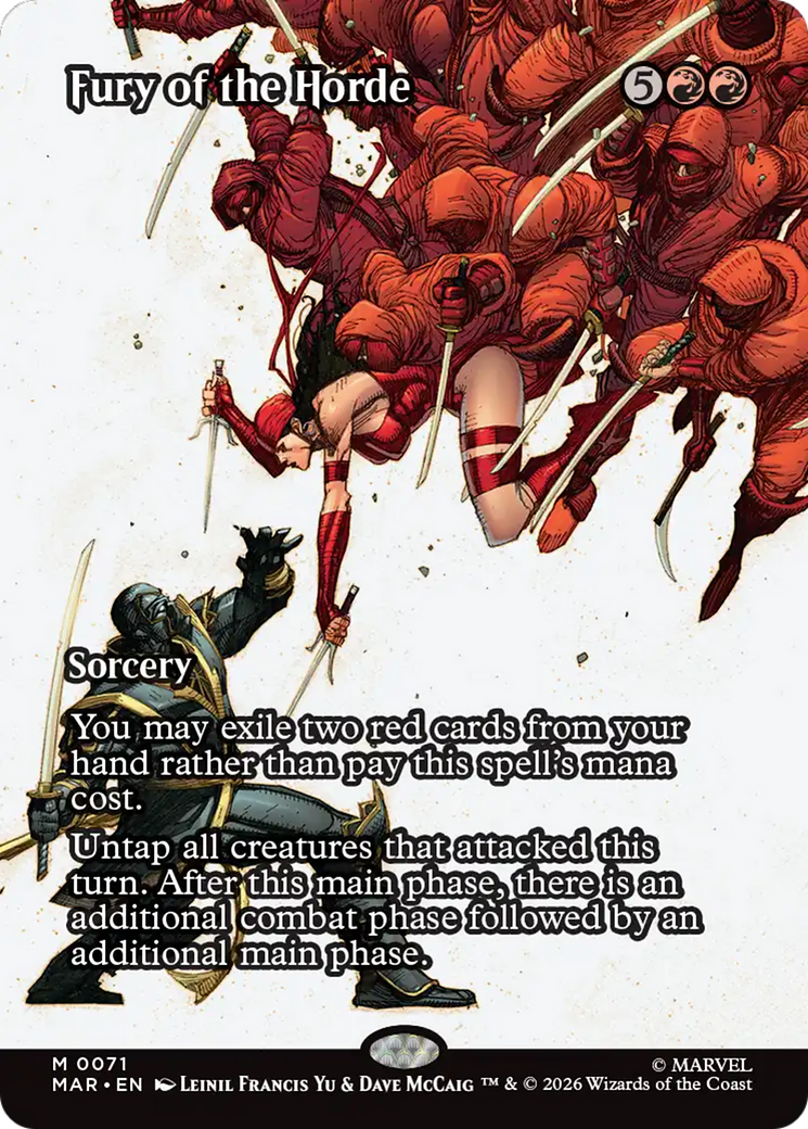 Fury of the Horde (Borderless) [Marvel Universe: Eternal-Legal] | Anubis Games and Hobby