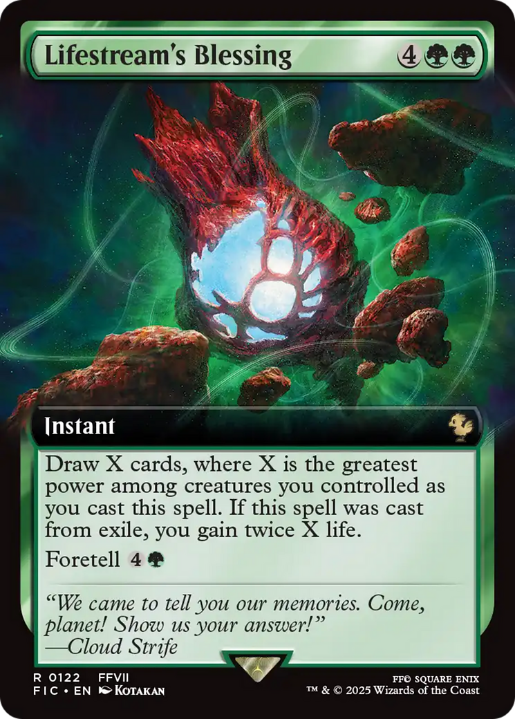 Lifestream's Blessing (Extended Art) [FINAL FANTASY Commander] | Anubis Games and Hobby