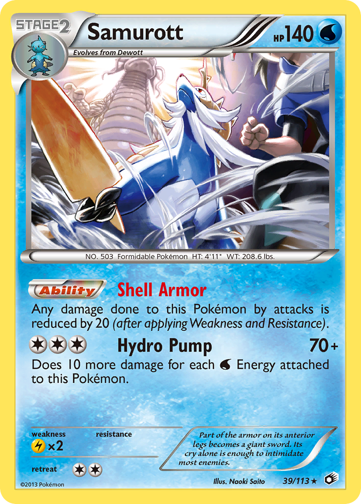 Samurott (39/113) [Black & White: Legendary Treasures] | Anubis Games and Hobby
