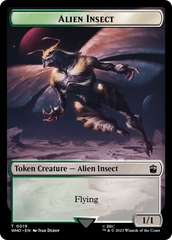 Alien Salamander // Alien Insect Double-Sided Token [Doctor Who Tokens] | Anubis Games and Hobby