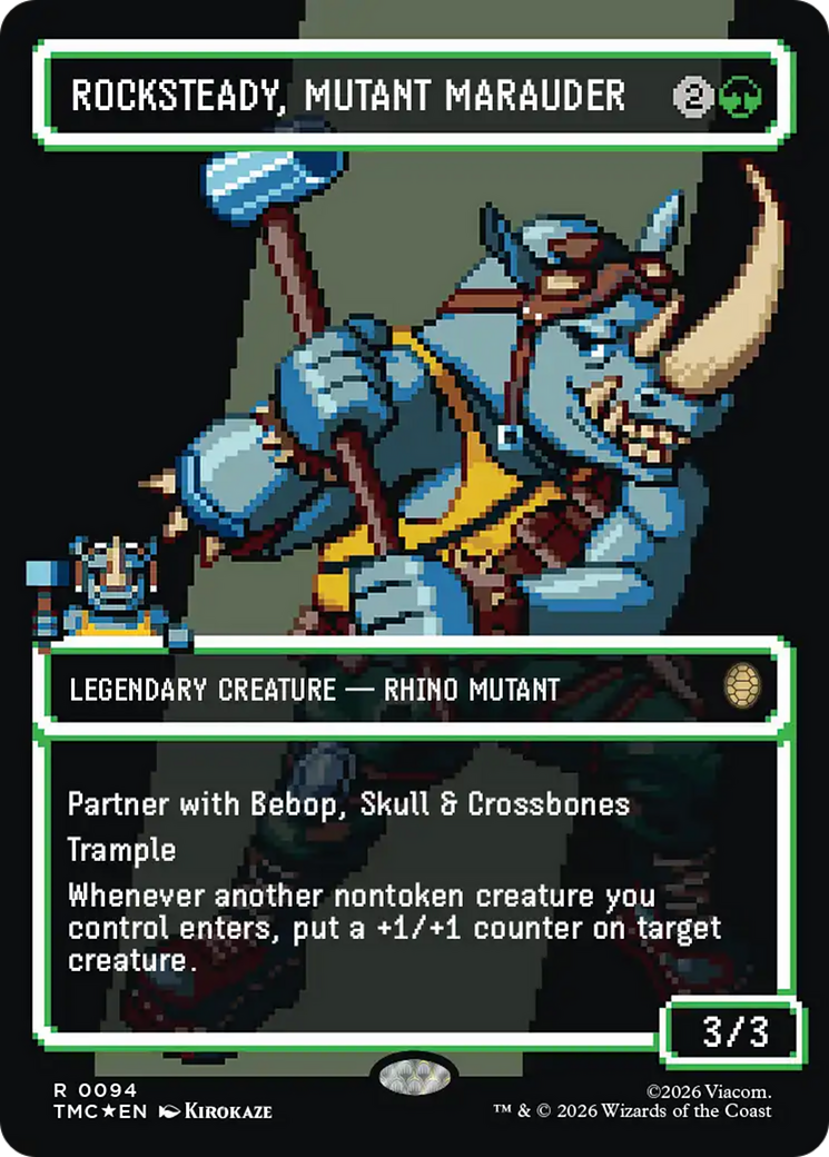 Rocksteady, Mutant Marauder (Borderless) (Surge Foil) [Teenage Mutant Ninja Turtles Commander] | Anubis Games and Hobby