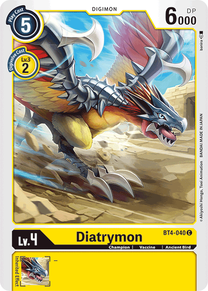 Diatrymon [BT4-040] [Great Legend] | Anubis Games and Hobby