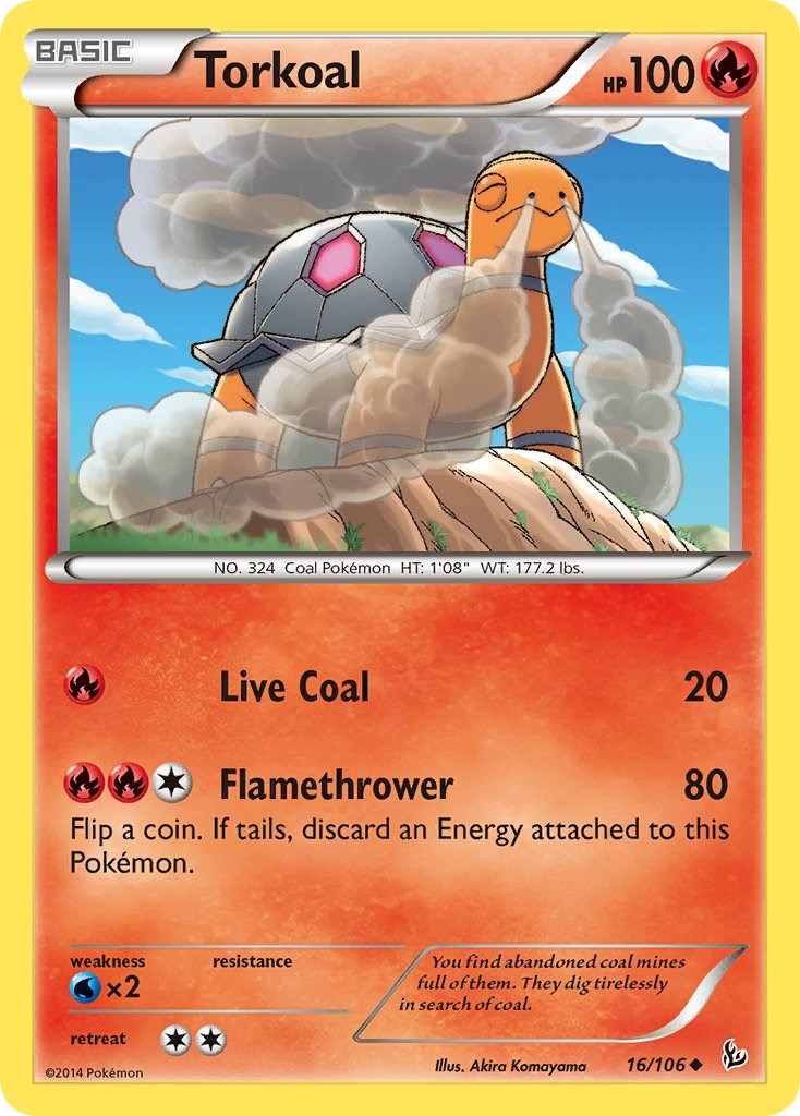 Torkoal (16/106) [XY: Flashfire] | Anubis Games and Hobby