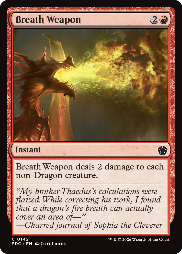 Breath Weapon [Foundations Commander] | Anubis Games and Hobby