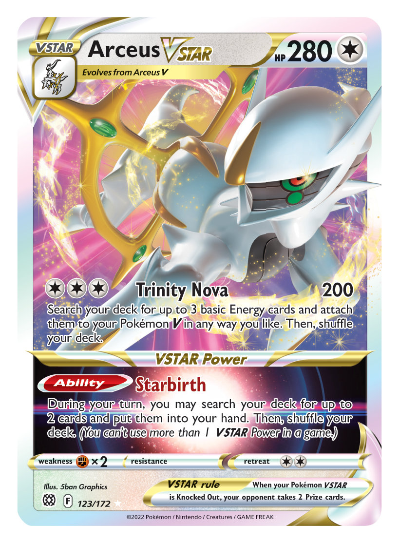 Arceus VSTAR (123/172) (Jumbo Card) [Sword & Shield: Brilliant Stars] | Anubis Games and Hobby