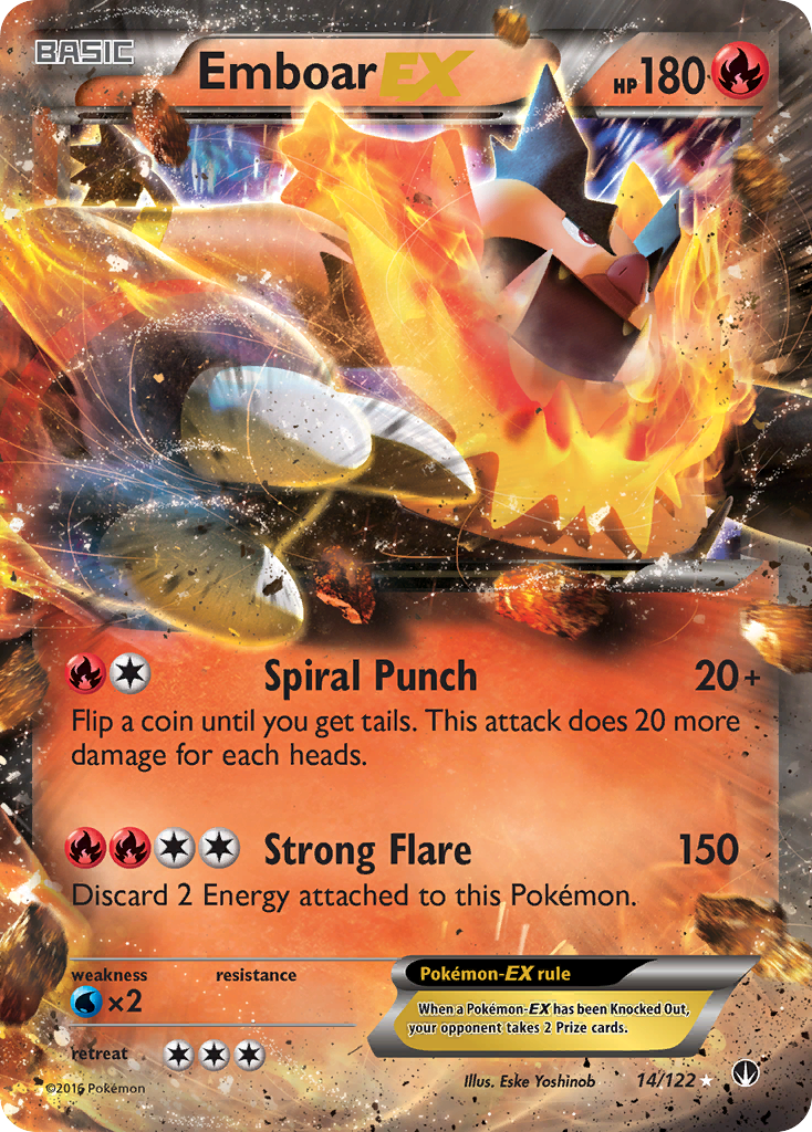 Emboar EX (14/122) [XY: BREAKpoint] | Anubis Games and Hobby