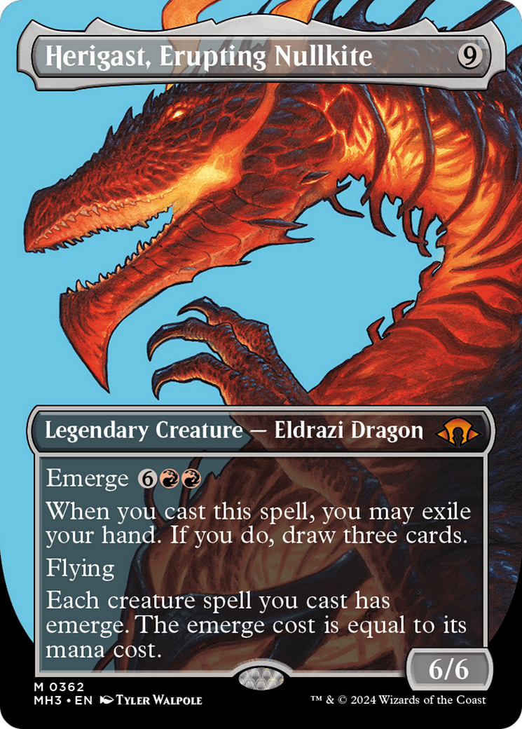 Herigast, Erupting Nullkite (Borderless) [Modern Horizons 3] | Anubis Games and Hobby