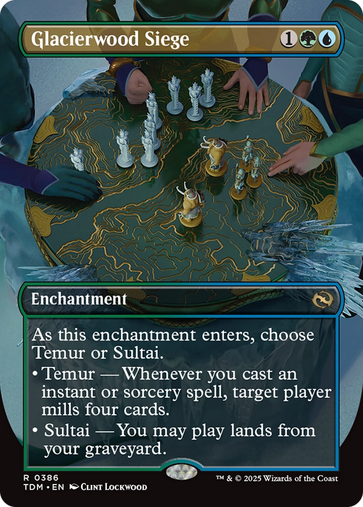 Glacierwood Siege (Borderless) [Tarkir: Dragonstorm] | Anubis Games and Hobby