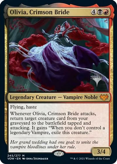 Olivia, Crimson Bride (Promo Pack) [Innistrad: Crimson Vow Promos] | Anubis Games and Hobby