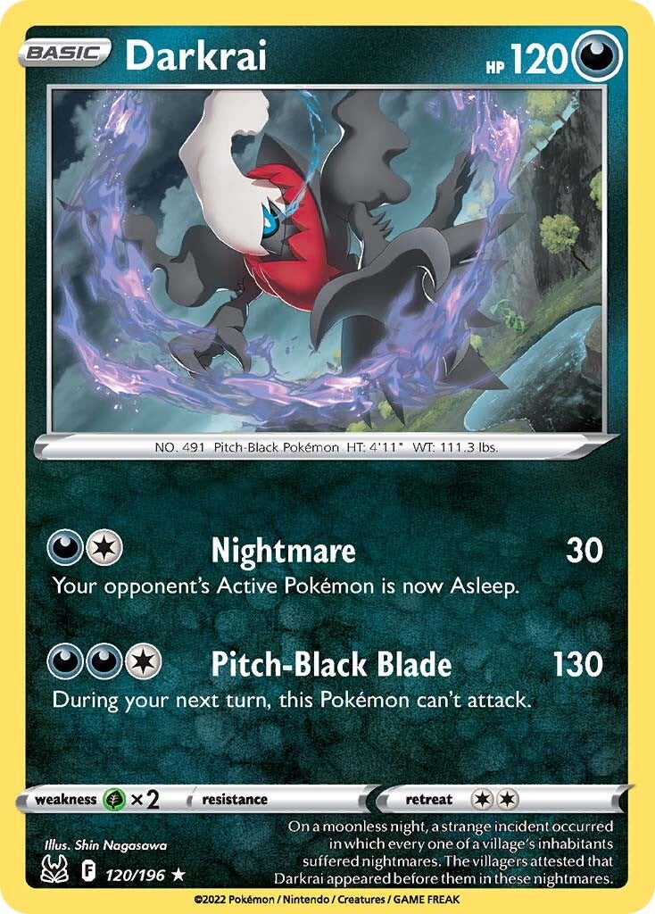 Darkrai (120/196) [Sword & Shield: Lost Origin] | Anubis Games and Hobby