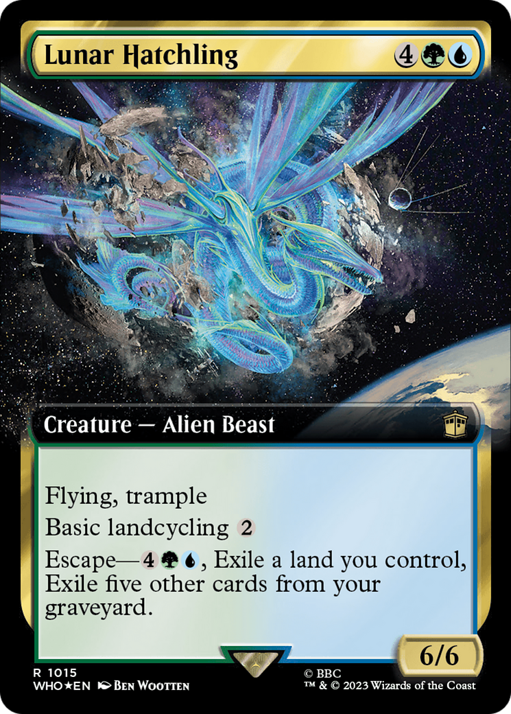 Lunar Hatchling (Extended Art) (Surge Foil) [Doctor Who] | Anubis Games and Hobby
