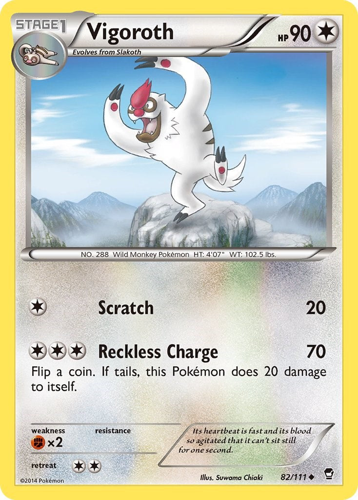 Vigoroth (82/111) [XY: Furious Fists] | Anubis Games and Hobby