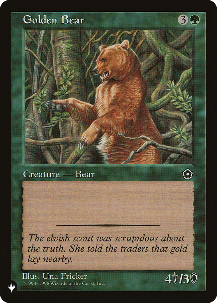 Golden Bear [The List Reprints] | Anubis Games and Hobby