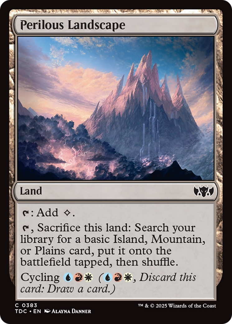 Perilous Landscape [Tarkir: Dragonstorm Commander] | Anubis Games and Hobby