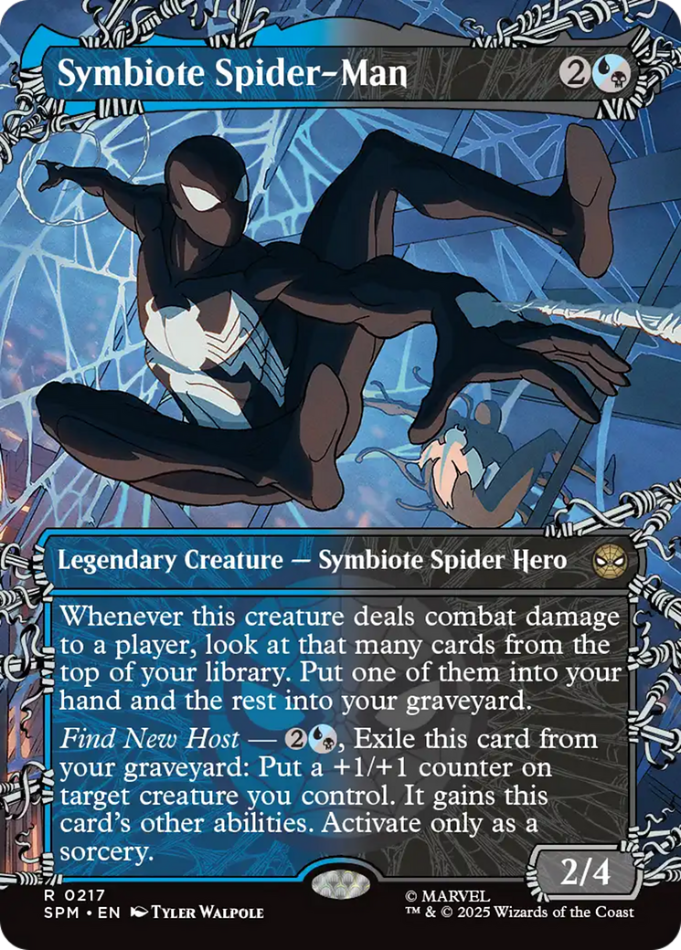 Symbiote Spider-Man (Borderless) [Marvel's Spider-Man] | Anubis Games and Hobby
