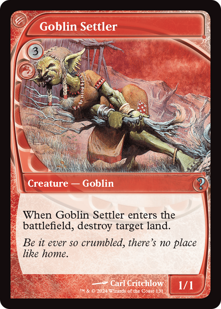 Goblin Settler (Future Sight) [Mystery Booster 2] | Anubis Games and Hobby