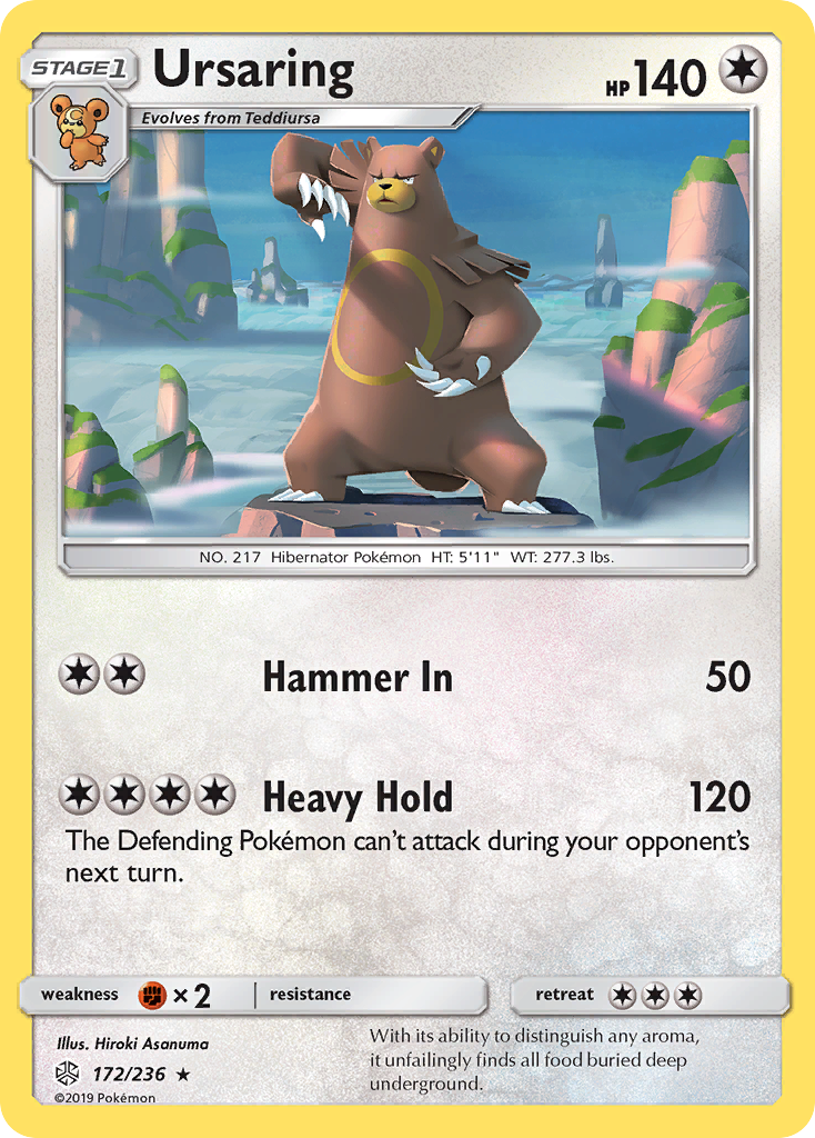 Ursaring (172/236) [Sun & Moon: Cosmic Eclipse] | Anubis Games and Hobby