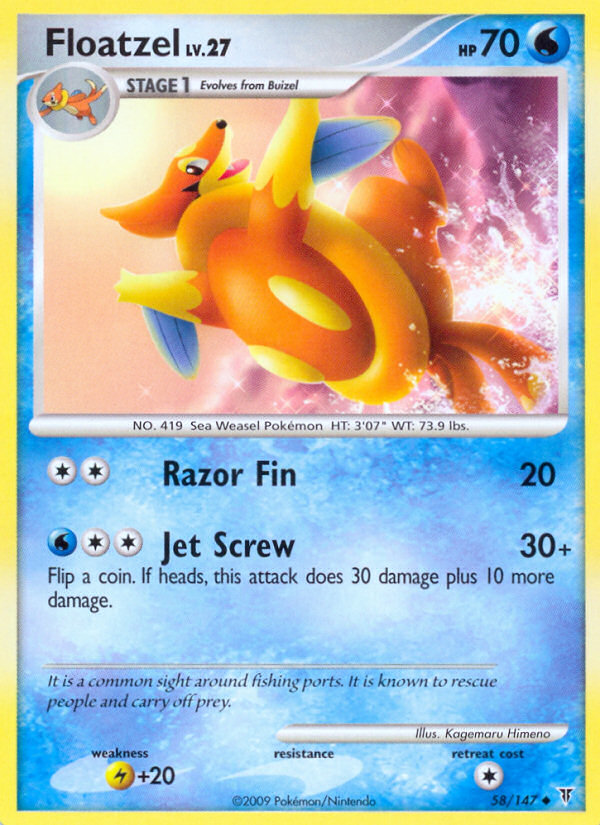 Floatzel (58/147) [Platinum: Supreme Victors] | Anubis Games and Hobby