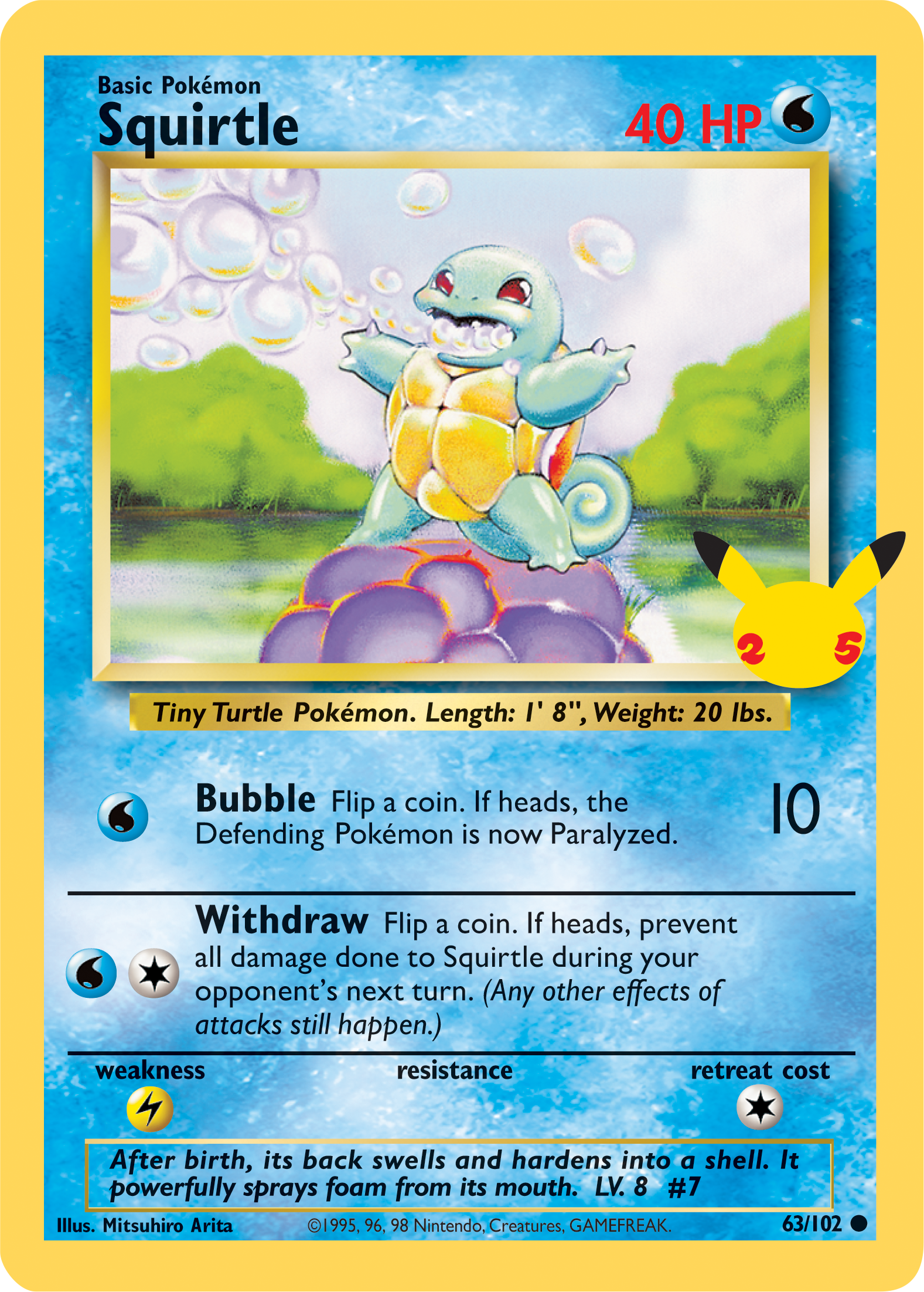 Squirtle (63/102) (Jumbo Card) [First Partner Pack] | Anubis Games and Hobby