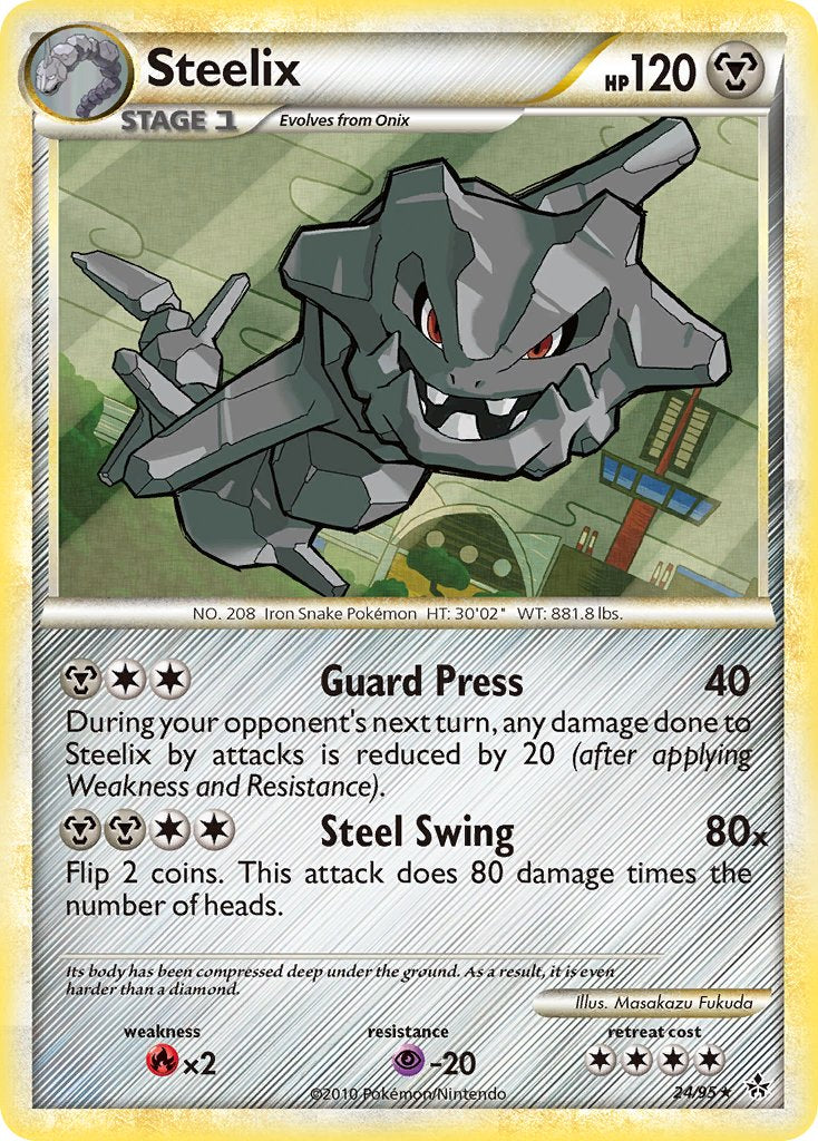 Steelix (24/95) (Theme Deck Exclusive) [HeartGold & SoulSilver: Unleashed] | Anubis Games and Hobby