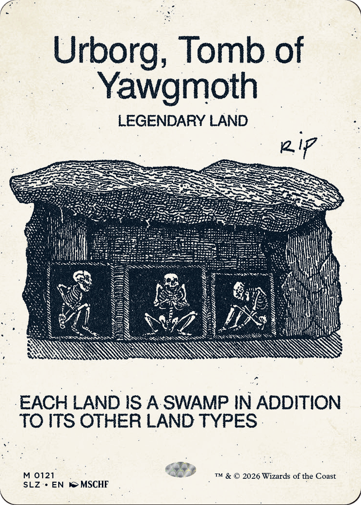 Urborg, Tomb of Yawgmoth (0121) [Secret Lair x MSCHF: The Zeta Set] | Anubis Games and Hobby