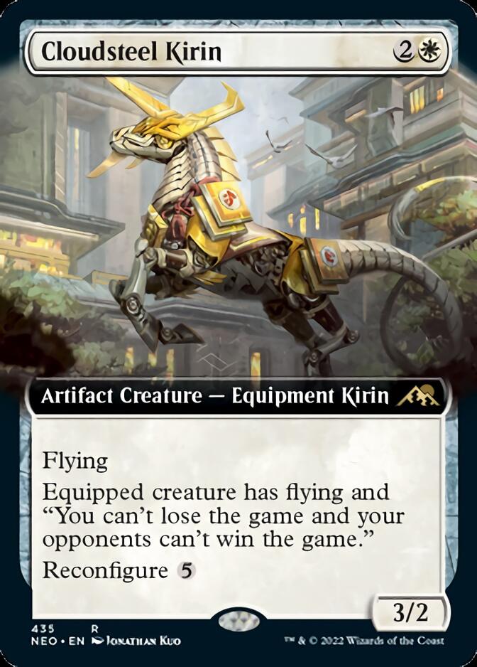 Cloudsteel Kirin (Extended Art) [Kamigawa: Neon Dynasty] | Anubis Games and Hobby