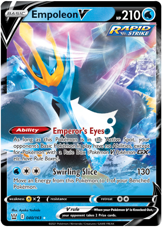 Empoleon V (040/163) [Sword & Shield: Battle Styles] | Anubis Games and Hobby