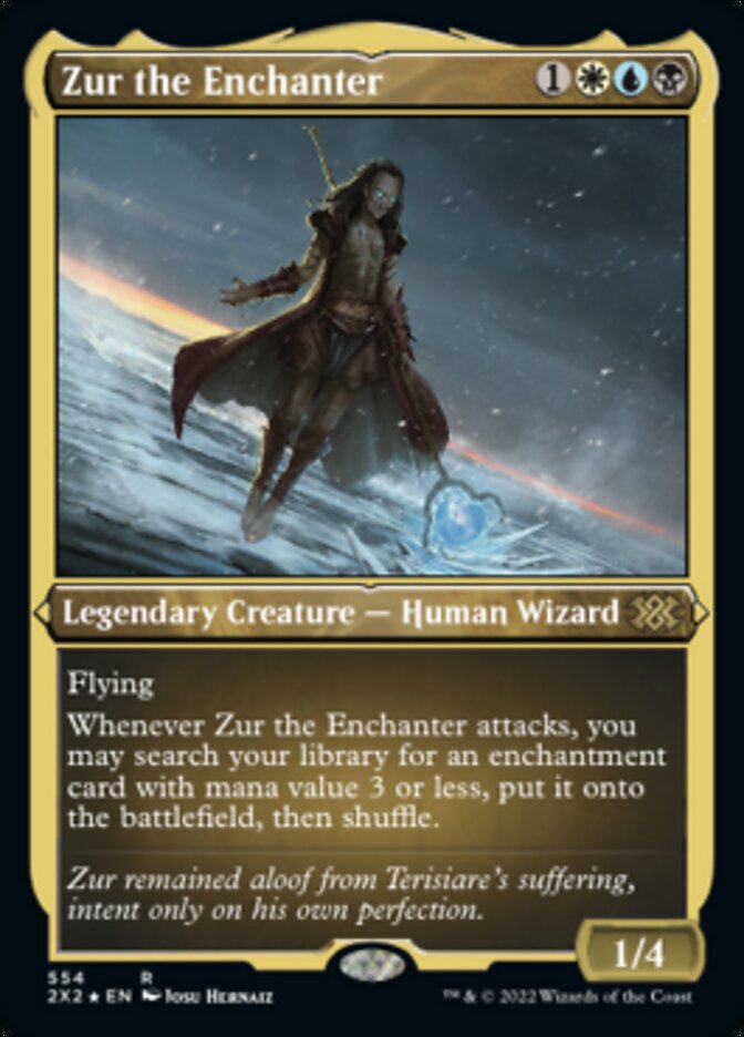 Zur the Enchanter (Foil Etched) [Double Masters 2022] | Anubis Games and Hobby