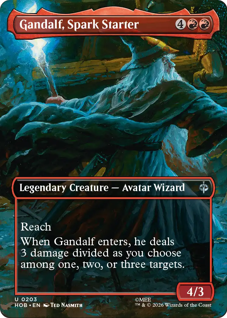 Gandalf, Spark Starter (Borderless) [The Hobbit] | Anubis Games and Hobby