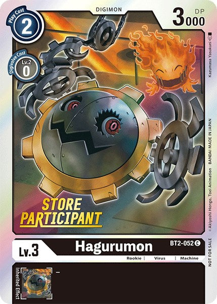 Hagurumon [BT2-052] (Store Participant) [Release Special Booster Promos] | Anubis Games and Hobby