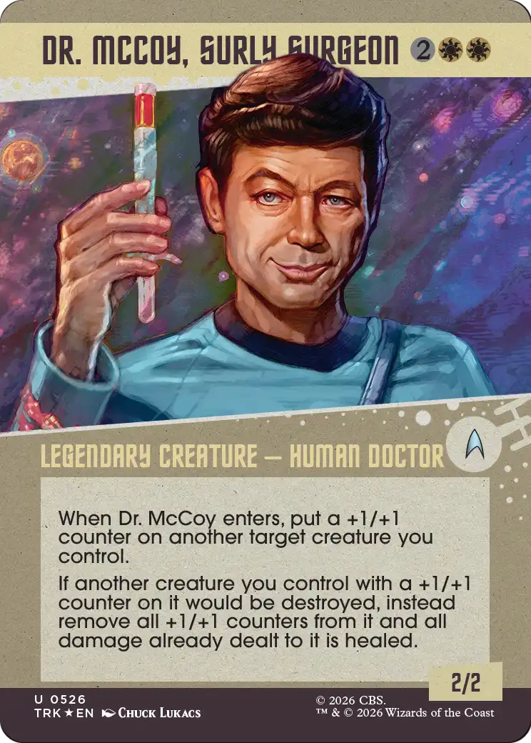Dr. McCoy, Surly Surgeon (Showcase) (Surge Foil) [Star Trek] | Anubis Games and Hobby