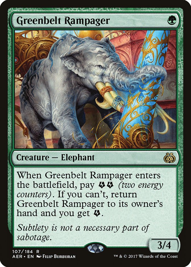 Greenbelt Rampager [Aether Revolt] | Anubis Games and Hobby