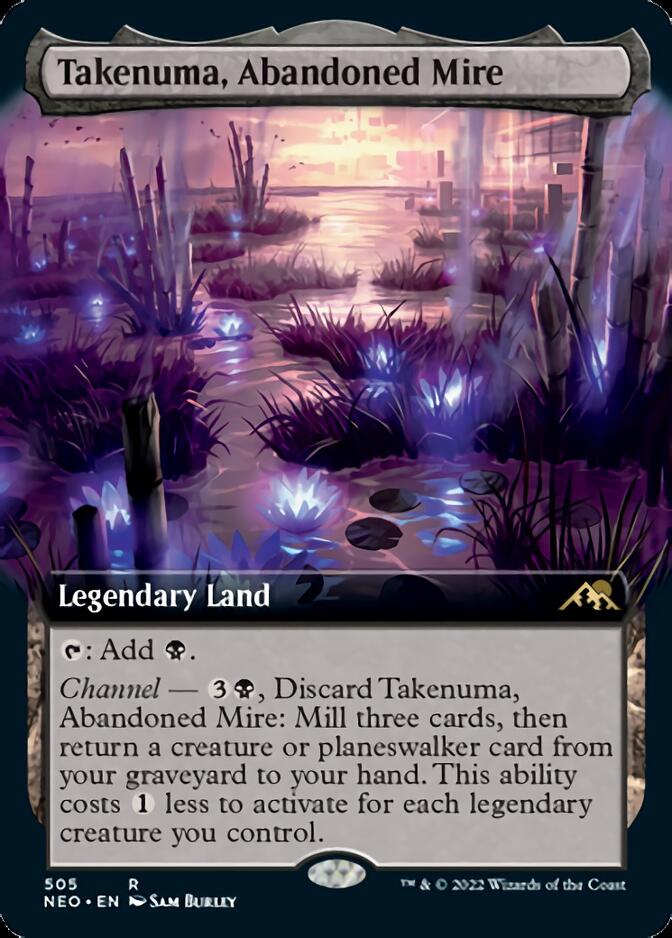 Takenuma, Abandoned Mire (Extended Art) [Kamigawa: Neon Dynasty] | Anubis Games and Hobby