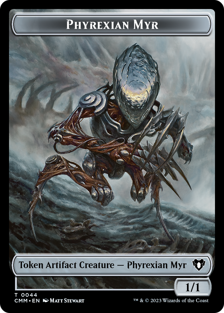 Phyrexian Myr Token [Commander Masters Tokens] | Anubis Games and Hobby