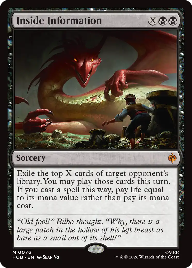Inside Information [The Hobbit] | Anubis Games and Hobby