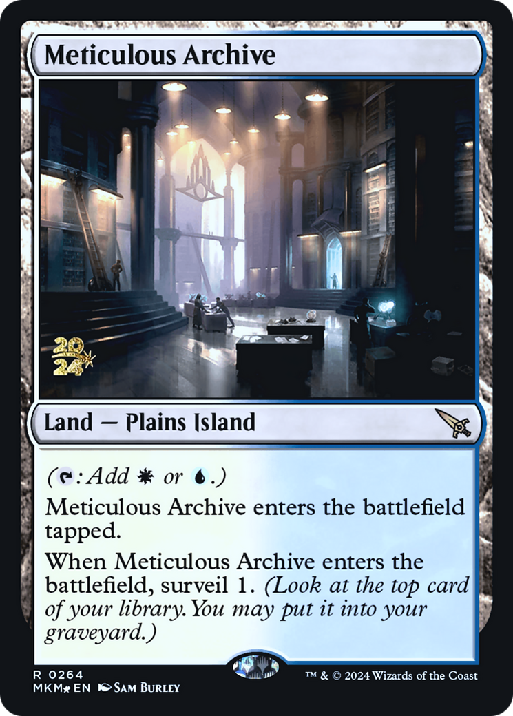 Meticulous Archive [Murders at Karlov Manor Prerelease Promos] | Anubis Games and Hobby