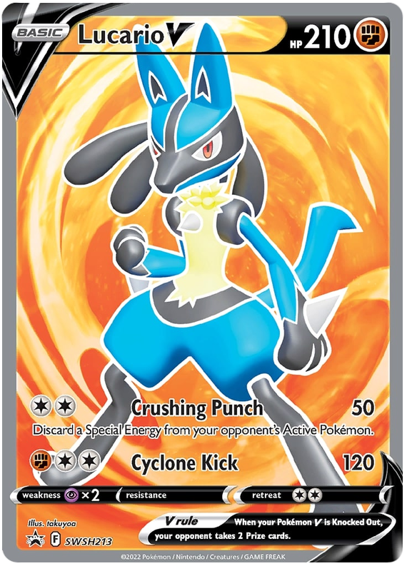 Lucario V (SWSH213) [Sword & Shield: Black Star Promos] | Anubis Games and Hobby