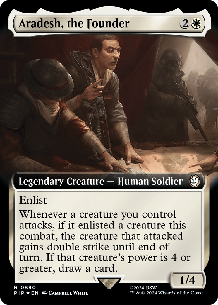 Aradesh, the Founder (Extended Art) (Surge Foil) [Fallout] | Anubis Games and Hobby