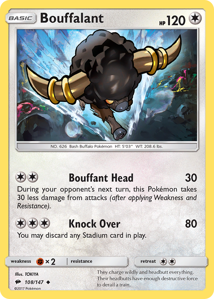 Bouffalant (108/147) [Sun & Moon: Burning Shadows] | Anubis Games and Hobby