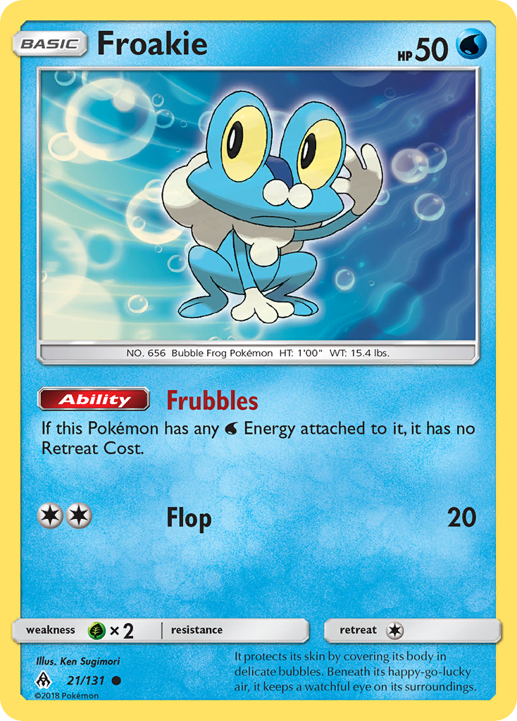 Froakie (21/131) [Sun & Moon: Forbidden Light] | Anubis Games and Hobby